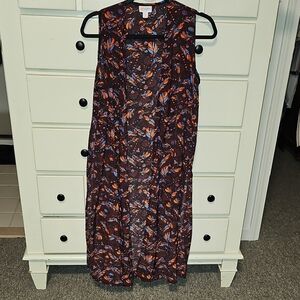 LuLaRoe Dark Floral Midi Dress